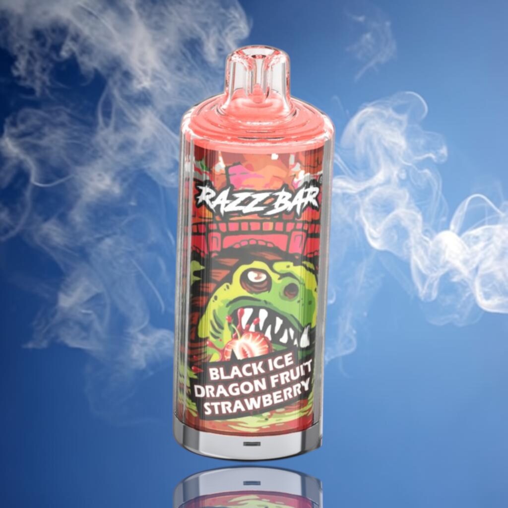 Razz Bar 60K – Black Ice Dragon Fruit Strawberry