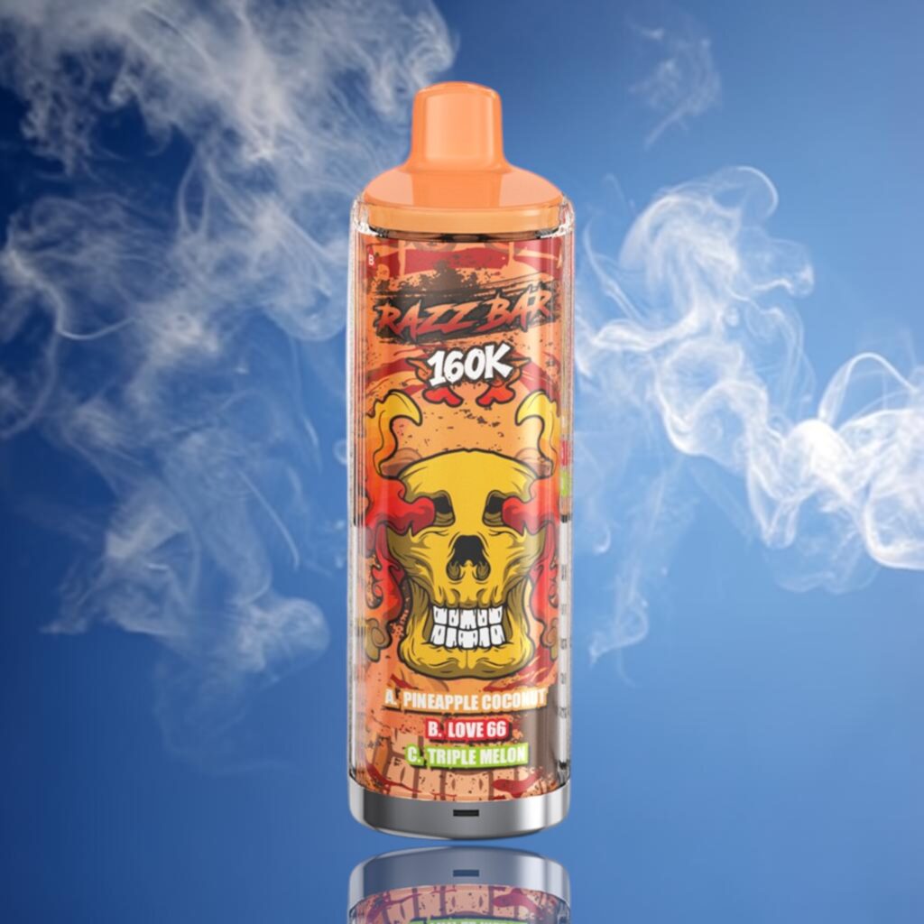 Razz Bar 160K Trio – Pineapple Coconut • Love 66 • Triple Melon