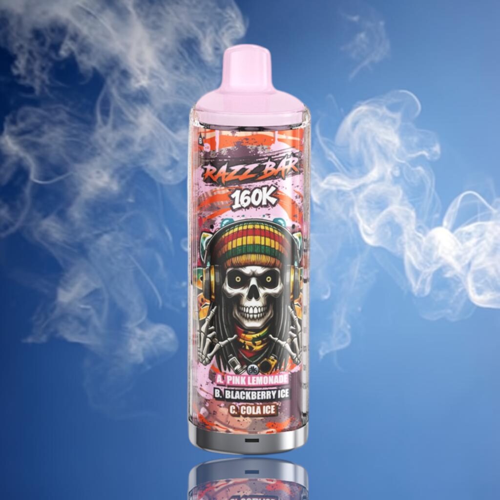 Razz Bar 160K Trio – Pink Lemonade • Blackberry Ice • Cola Ice