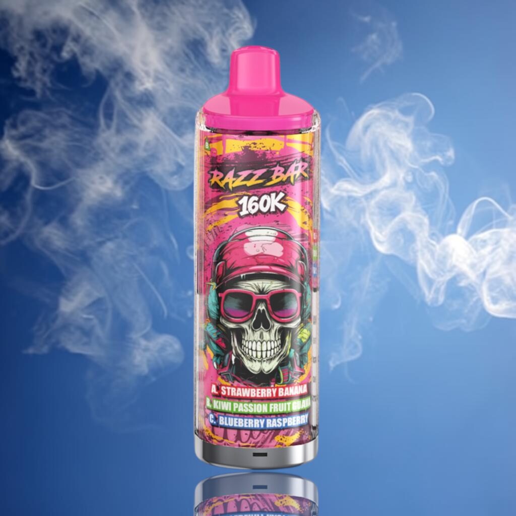 Razz Bar 160K Trio – Strawberry Banana • Kiwi Passion Fruit Guava • Blueberry Raspberry