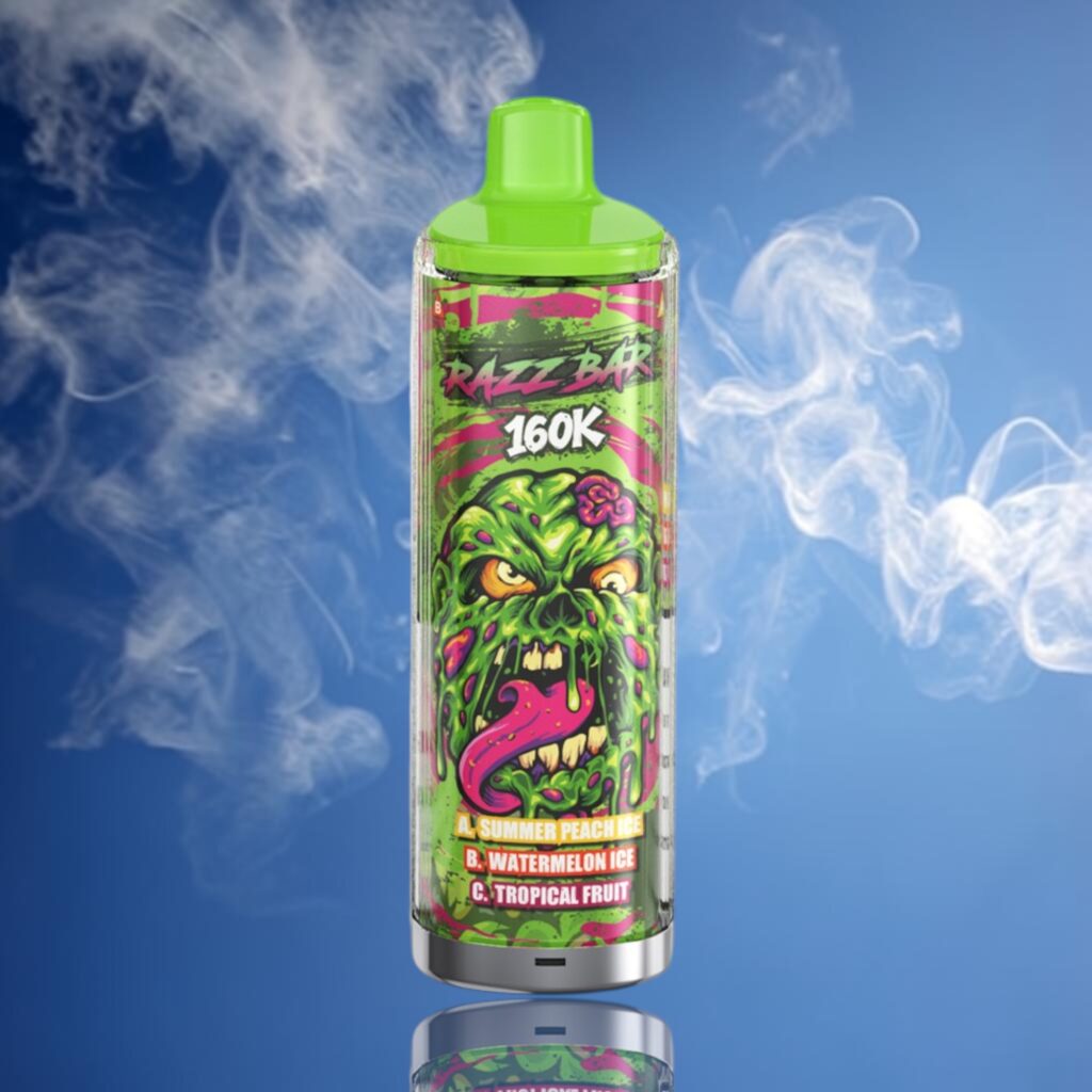 Razz Bar 160K Trio – Summer Peach Ice • Watermelon Ice • Tropical Fruit