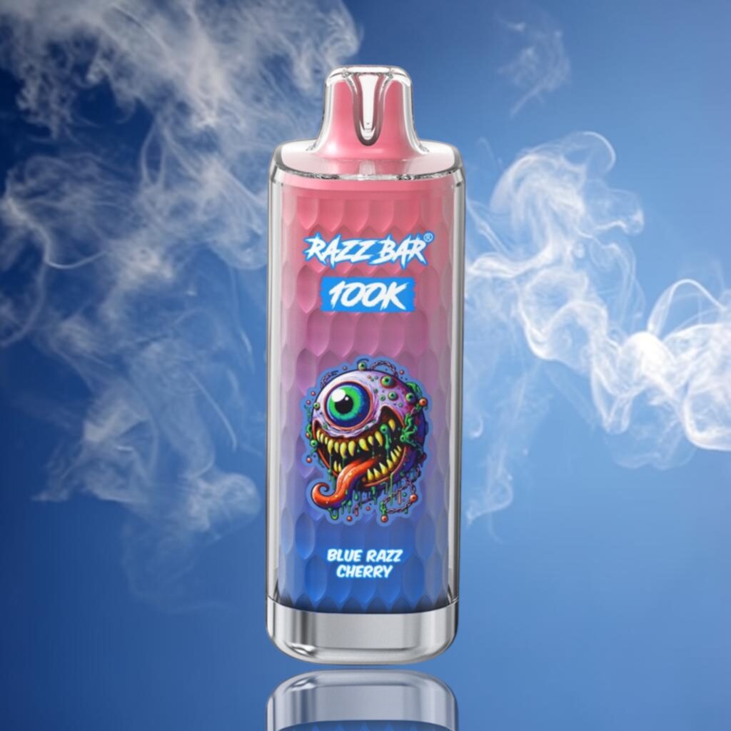 Razz Bar 100K – Blue Razz Cherry