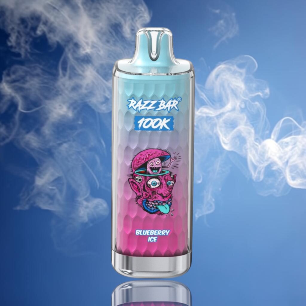 Razz Bar 100K – Blueberry Ice