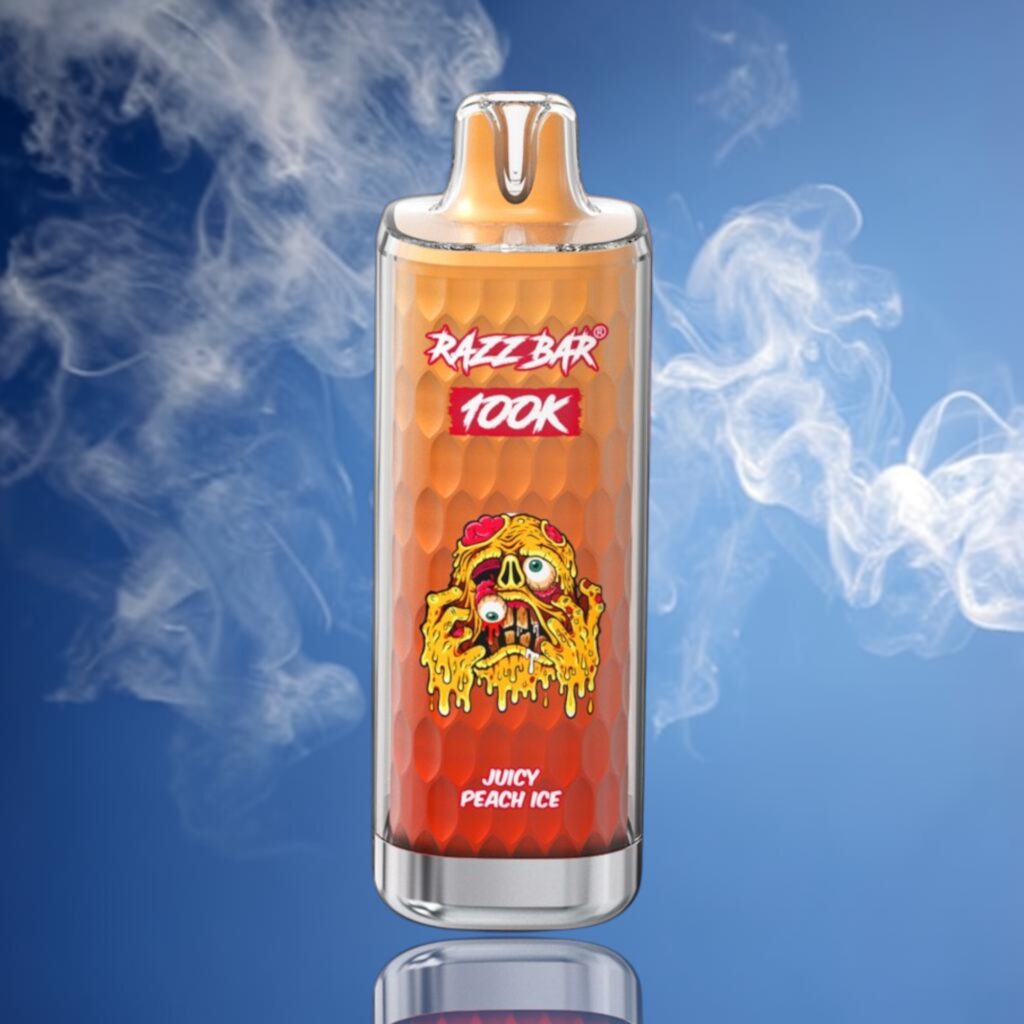 Razz Bar 100K – Juicy Peach Ice