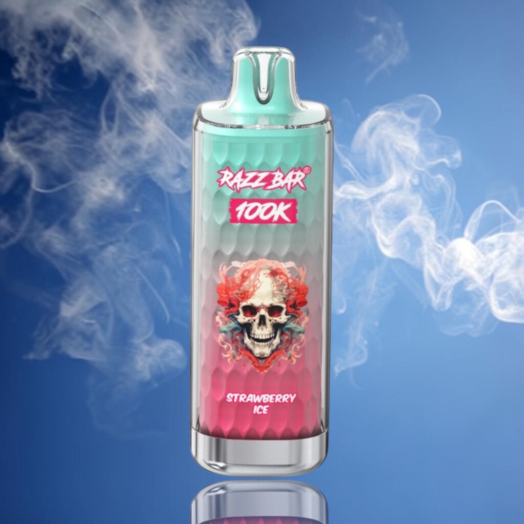 Razz Bar 100K – Strawberry Ice